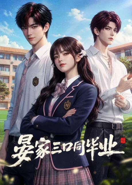 晏家三口同毕业